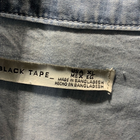 SO FUN! Black Tape upcycle tencel jacket XL - Picture 8 of 10